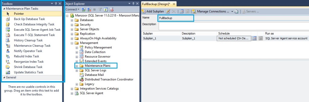 Create Automated Maintenance Jobs with SQL Server Maintenance Plan