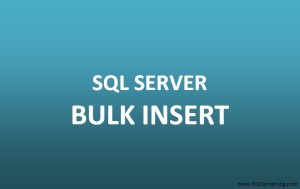 Use BULK INSERT to load text files into SQL Server Database