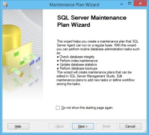 How to work with Maintenance Plan Wizard in SQL Server