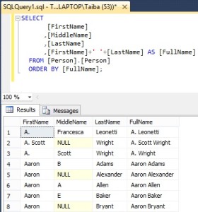 SQL ORDER BY Clause