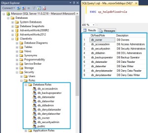 Fixed Database Roles in SQL Server
