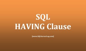 SQL HAVING Clause