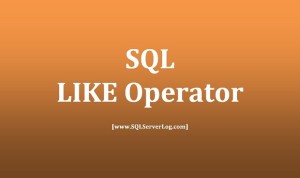 SQL LIKE Operator