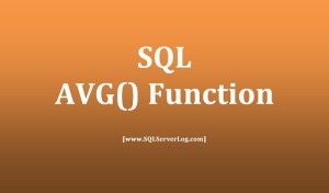 SQL AVG() Function