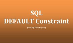 SQL DEFAULT Constraint