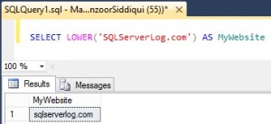 SQL LOWER() Function