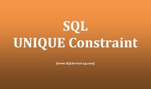 SQL UNIQUE Constraint